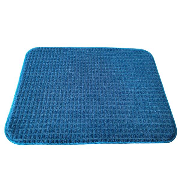 Eco Friendly Kitchen Dish Drying Mat Microfiber With Sponge For Kitchen Dish Mat
