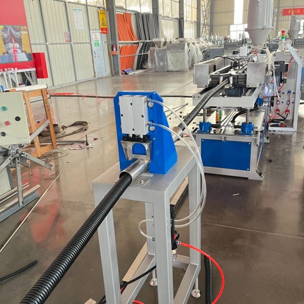 Multi-Material HDPE/PP/PVC Single Wall Corrugated Pipe Production Machine
