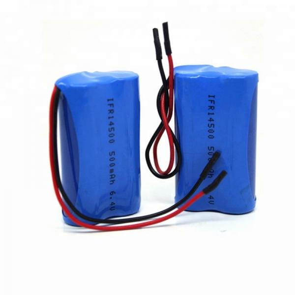 Lifepo4 14500 Lithium Ion Rechargeable Battery Pack Anti Shortcircuit / Overcharger