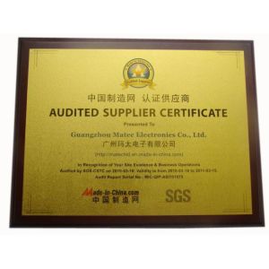 Guangzhou Matec Electronics Co.,Ltd Certifications