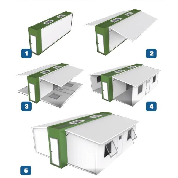 Flexible Expandable Prefab House Modular Construction Space Efficiency
