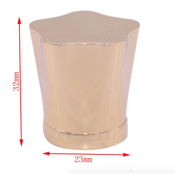 Customized Star Shaped Gold Plated Zinc Alloy Perfume Bottle Caps For High-End Perfume Packaging Solutions
