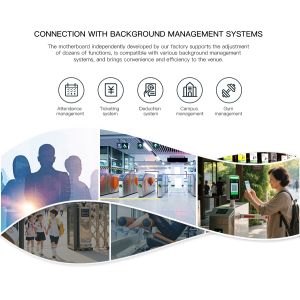 HCW Durable Barrier Turnstile Gate with 910mm Channel Width and 4-Pair Infrared