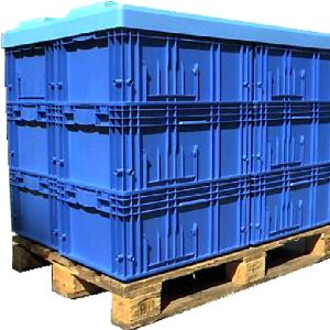 Recyclable Blue Plastic Crates Injection Mold for Customer Requirements