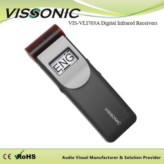 Quality IR Language Simultaneous Interpretation Receiver Pocket Size Wireless Handheld Unit for sale