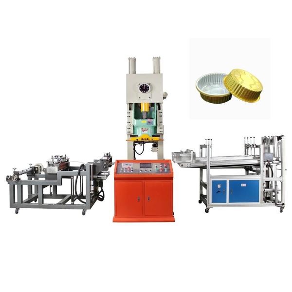 Aluminum Foil Containers Production Line with 380v/50Hz Voltage 40-80pcs/min