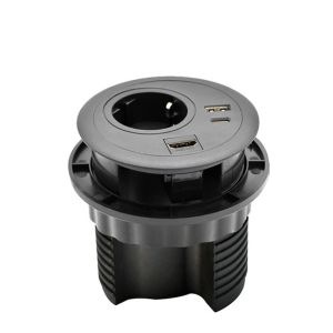 Germany Type Desktop Clamp Power Strip 1 Way And 2USB CE Passed