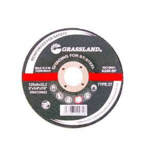 China Grassland 125X6mm Stainless Steel Grinding Cut Off Wheels on sale