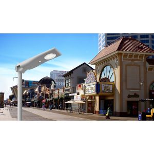 LED PIR Motion Sensor Street Lights 15 Watt 1800 Lumens No Need For Cable