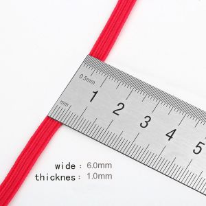 Colorful Round Elastic Cord Polyester Elastic Band For Garment Accessories