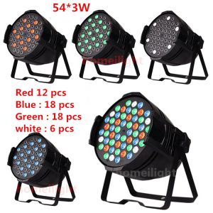 54pcs LED Par Can Lights 54*3W RGBW Uplight Par Can For Stage Garden