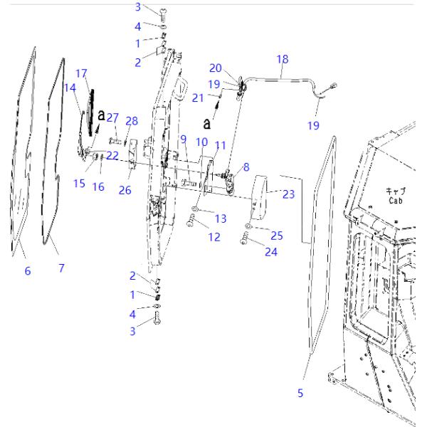 12Y-978-2441 12Y9782441 Wiper Motor KOMATSU Bulldozer Spare Parts For D39EX-22