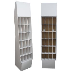 Advertising Cardboard Shipper Display Pure White Color Customized Size