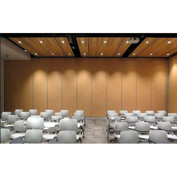 Wooden Soundproof Folding Office Partition Walls Singapore / Movable Partition Wall Systems