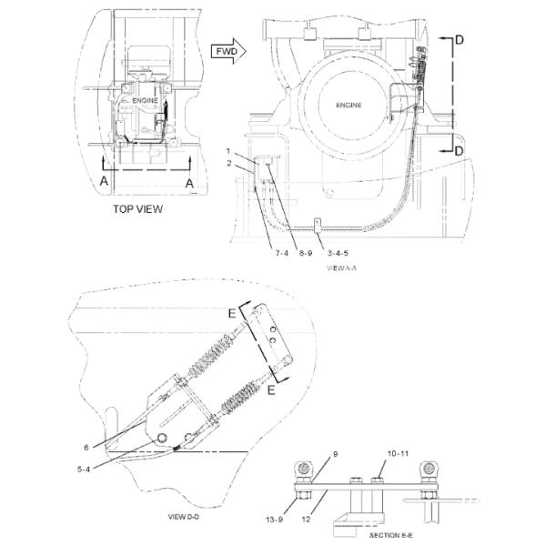 247-5212 247-5213 Motor As Governor Excavator Spare Parts For E320C E312D