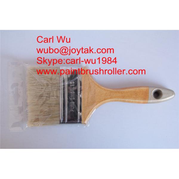 Natural pure bristle Chinese bristle synthetic mix paint brush wood handle plastic handle 4 inch PB-005