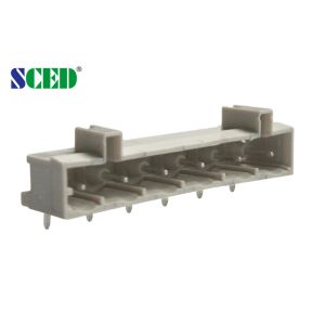 Solder Pin Header Plug in Terminal Block Pitch For Communication Grey Pluggabe Connector