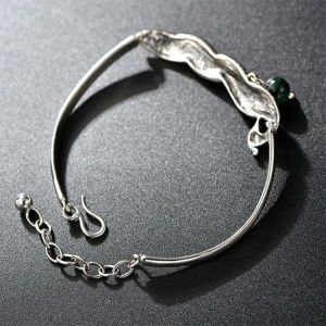 925 Sterling Silver Bangle Bracelet with Colorful Enamel Phoenix Charm (B6050601