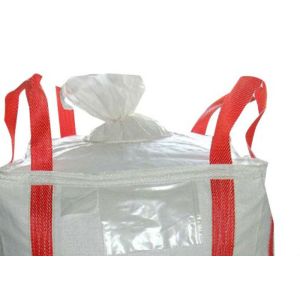 100% Virgin Polypropylene Jumbo Big Bag Red Cross Corner Lifting Founded