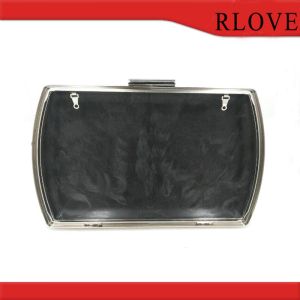 Iron Metal handbag plastic box clutch frame for ladies purse with different