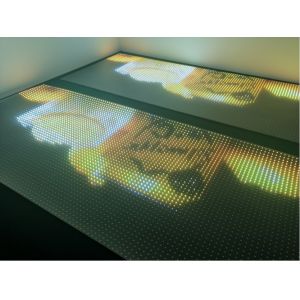 P10 Flexible Transparent Full-color LED Display Adhesive LED Screen on Glass for