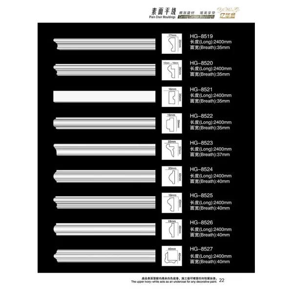 Polyurethane Decorative Corner Frame Trim