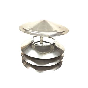 1.2mm Metal Fireplace Multi Flue Chimney Cap Ceramic Fibers Insulation