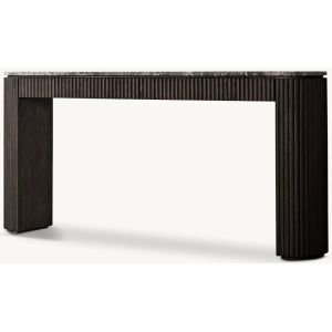 Modern Bedroom Walnut Console Table With Roller Shutter Door Cabinet