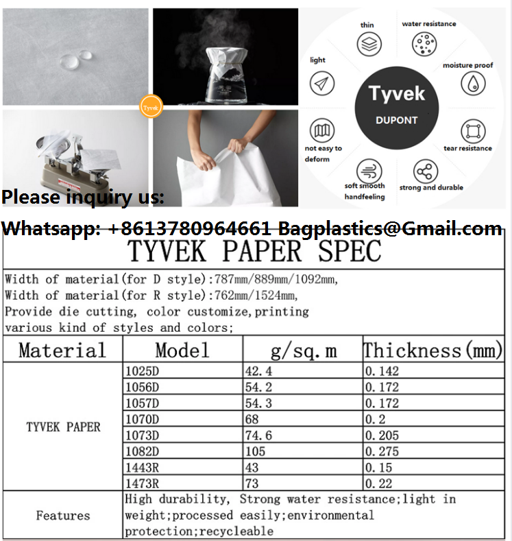 Medical Tyvek Paper Paper Fabric Dupont Paper Dupont Paper Roll Tyvek Paper Tyvek Paper Roll Dupont Tyvek Paper Roll Waterproof Synthetic Paper