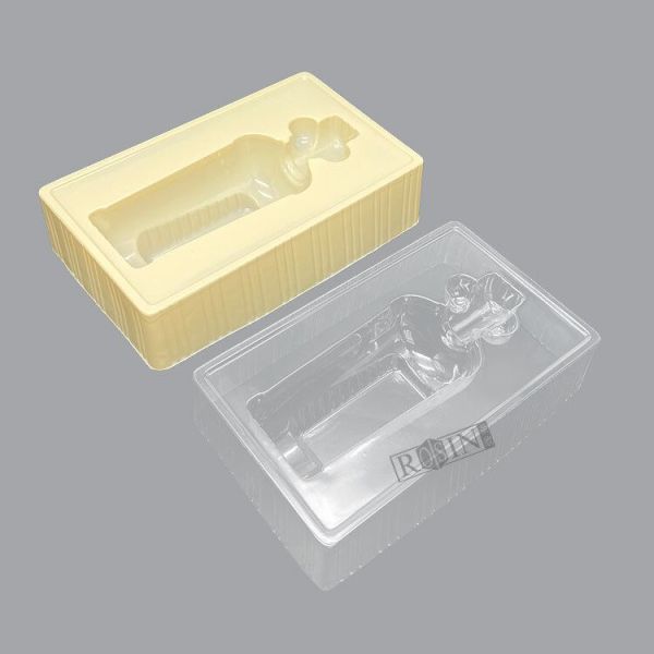 Premium Wine Liner Beige Insert Plastic Blister Tray Shockproof Wine Bottle Insert for Gift Packaging