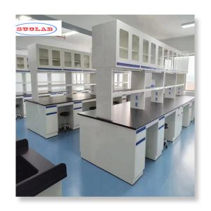 China Solid Chemistry Lab Bench with High Environmental Friendliness Drawers for Laboratory on sale