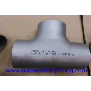 Pipe Fittings Copper Nickel 90/10 Reducer Tee ASME B16.9 1'' SCH40
