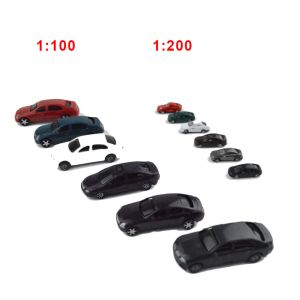 1:100 ABS plastic painted model car for architectural miniature kits or toy