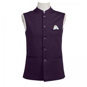 Wholesale Custom Business Casual Suit Jacket Cotton Silk Solid Waistcoat from china suppliers