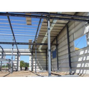 Waterproof Prefabricated Metal Construction Buildings H Section Column Steel