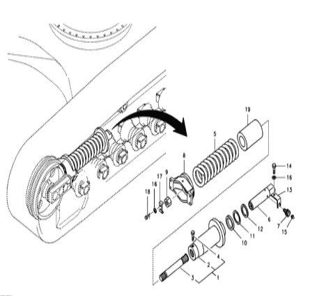 SA8 148-16050 SA8148-16050 SA814816050 Seal Kit Track Adjuster For Volvo EC360B EC330B EC290B FC3329C EC360CHR ECR305C