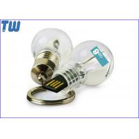 China Classic Acrylic LED Light Bulb Memory Drive 128GB Thumbdrive Stick for sale