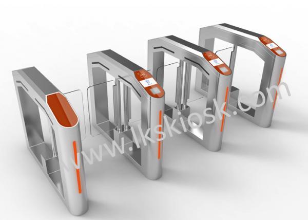 Quality Ticket Checking Automatic Speed Gates System , Access Control Speed Gates In Cinema Entrance for sale