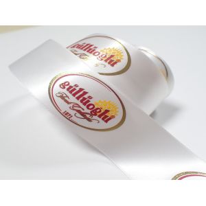 Garment Webbing Polyester Fabric Tape With Silk Screen Printed Logo