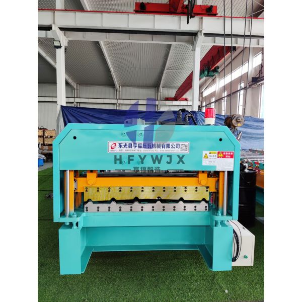 High Precision Trapezoidal Roll Forming Machine 1000mm Stable Durable Structure For Metal Roofing Sheet Production
