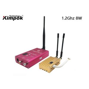 1200MHz FPV Robot Video Transmitter 40km Wireless AV Transmission 12V DC