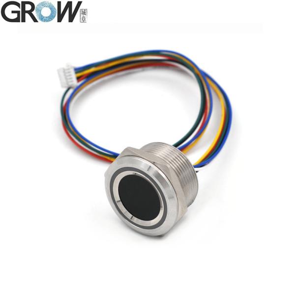 Quality GROW R503-M22 Round RGB Ring Indicator LED Control DC3.3V 200 Capacity SH1.0-6pin Capacitive Fingerprint Module Sensor Scanner for sale