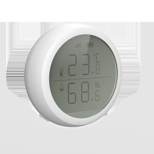 China Smart Home Tuya Zigbee Wifi Wireless Smart Temperature And Humidity Sensor lcd Screen Use With Gateway on sale