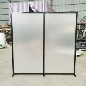 Office Aluminum Clear Acrylic Moving Partition Wall Room Dividers Partitions