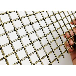 Customized Thickness Architectural Metal Mesh Copper Customized Size