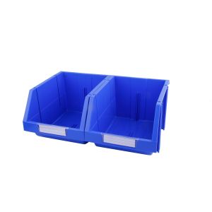 Solid Box Plastic Containers for Bolt Warehouse Storage Shelf Bin Stackable