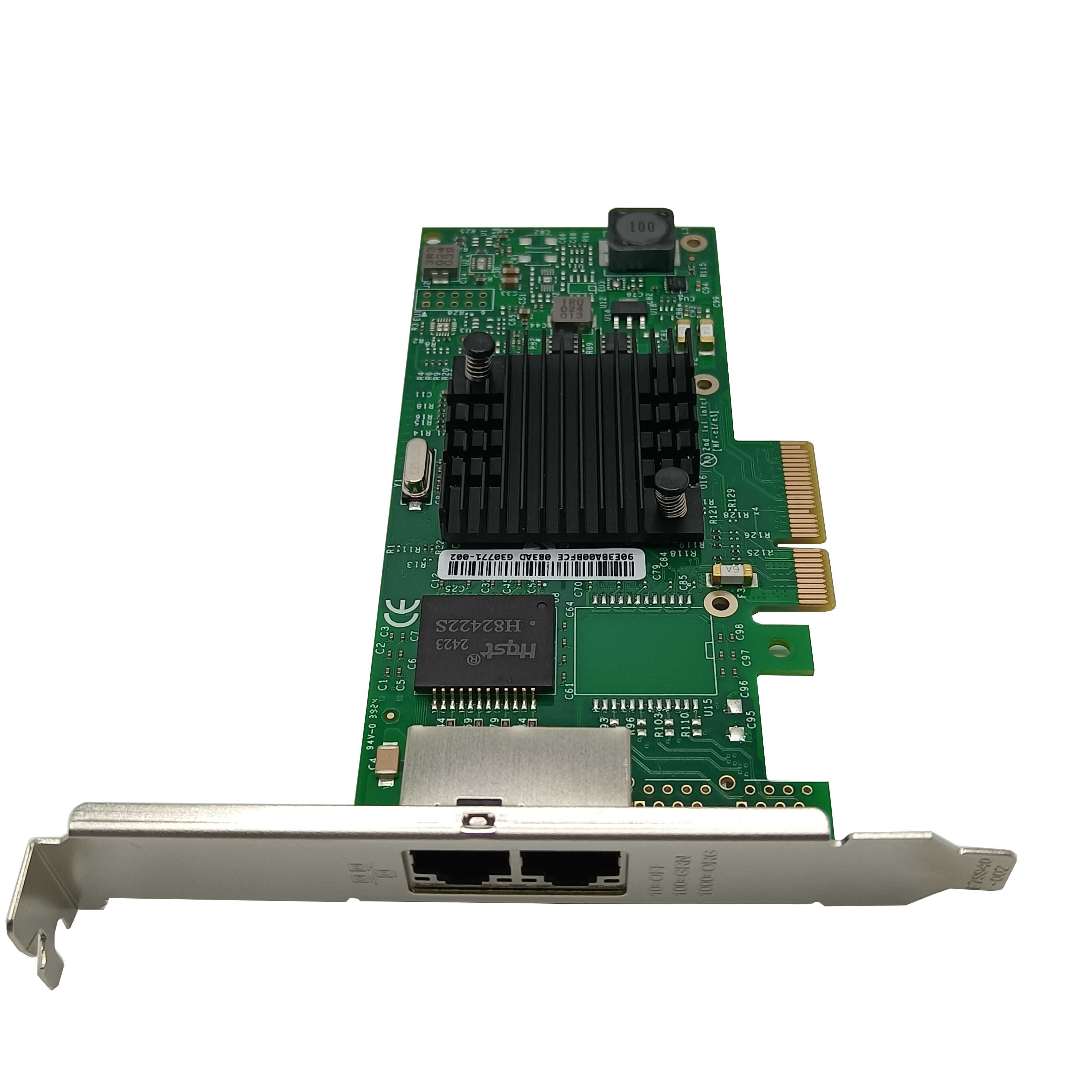 HZ11860T2 Dual Port PCIe Network Card With PCIe 2.0 X4 Interface And RJ45