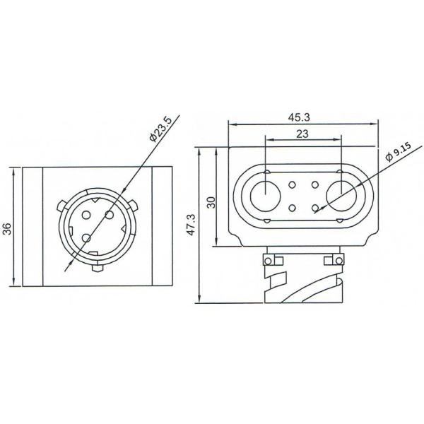 Dimension of BB09236003 Solenoid Valve Coil :