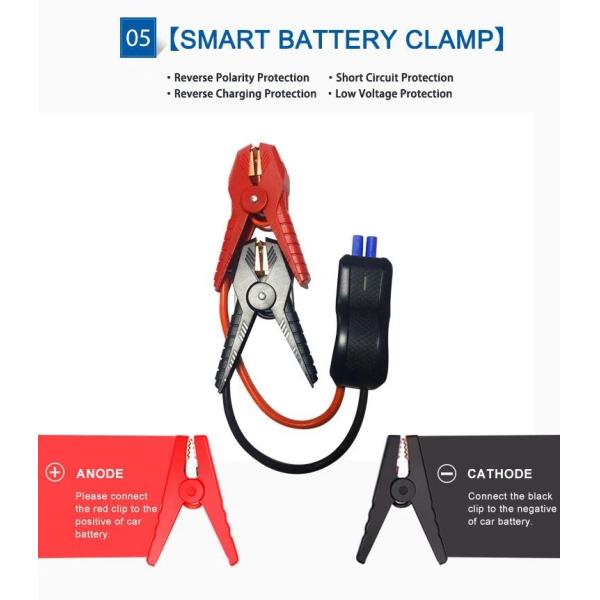 12V - 16V Electronic Car Jump Starter 10W Jump Starter With Wireless Charging