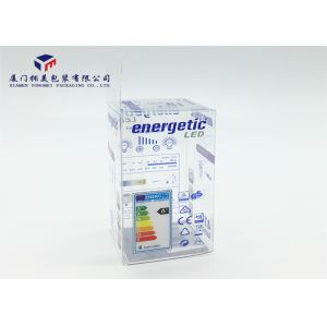 Rectangle PET Clear Plastic Box Packaging Hang Strip On Top Easily Assemble